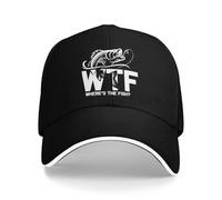 Classico WTF Dov'è Il Pesce Stampa Berretto da Baseball Unisex Regolabile Snapback Caps Cappello da papà Cappello Trucker Pesca Estiva Cappelli di Protezione Solare