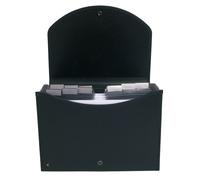 Classificatore a Valigetta Exacase Exacompta - 13 Tasche - 55934E (Nero)
