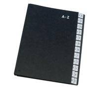 Classificatore alfabetico Q-Connect 270x340 mm nero A-Z - KF04563
