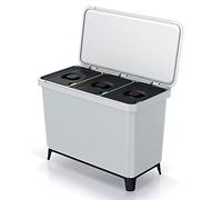 Cestino differenziazione Keden 3x10L grigio SYSTEMA NKS45W3-427C
