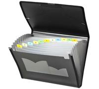 Classificatore Documenti Carchivo Dune Nero Din A4 24,5 x 33,5 x 4 cm