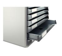 Classificatore modulare Leitz Form Set 10 cassetti Grigio Grigio scuro polistirene Plastica 28,5 x 29 x 35,5 cm NEW