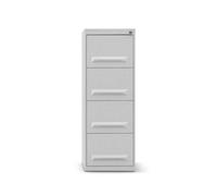 Classificatore ufficio in metallo 4 cassetti 50x68x140h e maniglia stampata Grigio Chiaro