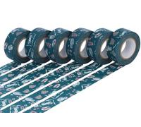 Classiky Set 6 nastri adesivi masking tape washi cats nando blu 20 mm x 15 m.