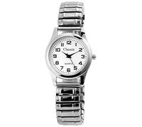 Classix 1700009 - Orologio da polso analogico al quarzo da donna, in acciaio inox, argento, Bracciale