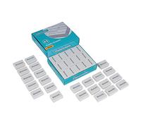 Classmaster White Plastic Pencil Eraser (Pack of 45)