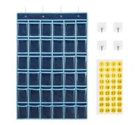 Classroom-Aktziaram Organizer Wall Appendiabiti per l'organizzazione in classe | Organizzatore trasparente con 36 tasche, operaio di archiviazione per lo spazio per computer cellulari con numeri e
