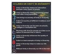 Classroom Decor Poster Cultural Diversity Unity in Harmony