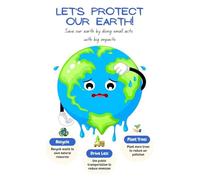 Classroom Earth Poster Environmental Awareness Art Save the Earth for Kids Eco Friendly Earth Day Motivational Wall Art(Unframed,16x24inch(40x60cm))