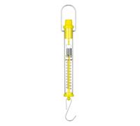 Classroom Essential Yellow Force Meter Cilindro Spring Scale con marcatura chiara di misurazione da 1N a 50N Capacità Cilindro dinamometro in metallo
