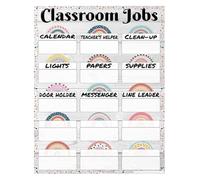 Classroom Helper Poster Boho Jobs for Daycare and Kindergarten Wall