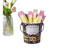 Classroom Name Sticks Educational Tags With Metal Bucket Holder