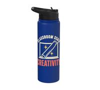 Classroom Scale Creativity Art Club Saying Stainless Steel Insulated Water Bottle