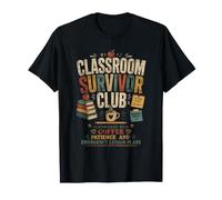 Classroom Survivor Club - Design Umoristico Insegnanti Maglietta