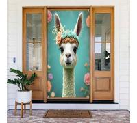 Classy alpaca stampa n. 38 coperture decorative per porte, striscione per interni ed esterni, primavera, estate, autunno, inverno, Halloween, Natale, decorazioni per la casa