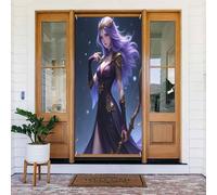 Classy Archer viola stampa n. 7 coperture decorative per porte, decorazioni per interni ed esterni, primavera, estate, autunno, inverno, Halloween, Natale, decorazioni per la casa