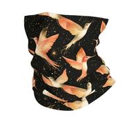 Classy Bird Flash Gold Print 26X30Cm Lavabile Passamontagna Traspirante Headwrap per Arrampicata Sports Bambini