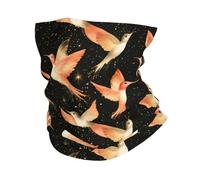 Classy Bird Flash Gold Print Ghetta da Collo Lavabile Scaldacollo Durevole Fascia per Capelli per Ciclismo Campeggio attività 25X50Cm