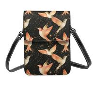 Classy Bird Flash Gold Print Small Crossbody Bags per le donne, piccole borse in pelle per telefono cellulare borsa a tracolla