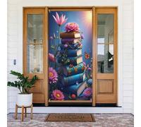 Classy Book Print No.22 Coperture decorative per porte, striscione per interni ed esterni, primavera, estate, autunno, inverno, Halloween, Natale, decorazioni per la casa