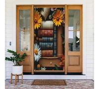 Classy Book Print No.32 Coperture decorative per porte, striscione per interni ed esterni, primavera, estate, autunno, inverno, Halloween, Natale, decorazioni per la casa