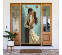 Classy Butterfly Love Print No.666 Coperture decorative per porta, decorazioni per interni ed esterni, primavera, estate, autunno, inverno, Halloween, Natale, decorazioni per la casa