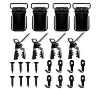 Classy Clamps - Appendini per trapunte, appendere ed esporre piumini, appendiabiti antiscivolo in metallo | Utilizzare i ganci con clip come ganci a soffitto, Çolgadores Đe Q