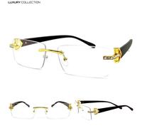 Classy Elegante Sofisticato Hip Hop Rapper Lenti Trasparenti Occhio Occhiali