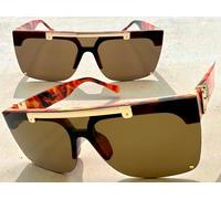 Classy Elegante Vintage Retrò Hip Hop Stile Sole Occhiali Per Uomo Donna Fuoco