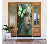 Classy Farfalla Chartreuse No.853 Coperture decorative per porta, decorazione per interni ed esterni, primavera, estate, autunno, inverno, Halloween, Natale, decorazioni per la casa