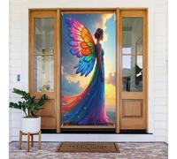 Classy Farfalla Donna Stampa No.1020 Coperture Decorative, Striscione Decorazioni per Interni/Esterni, Primavera Estate Autunno Inverno Halloween Natale Decorazioni per la casa