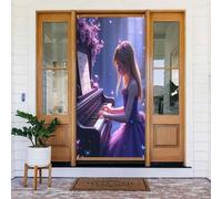 Classy Farfalla Donna Stampa No.186 Coperture Decorative per Porta Banner Decorazioni per Interni/Esterni, Primavera Estate Autunno Inverno Halloween Natale Decorazioni per la casa