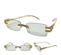 Classy Sofisticato Hip Hop Rapper Lenti Trasparenti Occhio Occhiali Rimless