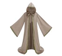 clasToonrain Witcher - Abito con cappuccio a maniche lunghe, in velluto e velluto, fantasia per cosplay, mantello di vampiro di Halloween(170 cm)