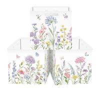Clastyle Set di 3 Flores Kallax Scatola Portaoggetti Bambini Contenitori