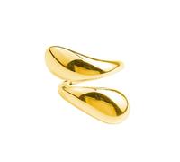 Clataly Irregolare Anello Delle Donne Semplice Bare Open Anelli Regolabili Gioielli Regali per Le Donne e Ragazze (Oro)