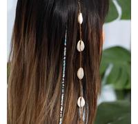 Clataly Orecchini a tema mare con frange di alghe e stelle marine, accessori per capelli multicolore a stile bohemian per donne (Colore misto C, Una Taglia)