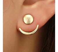 Clataly Stella Orecchini Oro Rotondo Luna Orecchini Orecchini Pentagramma Hoop Orecchini Gioielli per le Donne e Ragazze