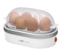 Clatronic EK 3497 Cuociuova Elettrico, 6 Uova Sode, Base Riscaldata Antiaderente