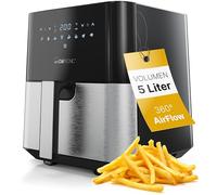 Clatronic FR 3782 H Singolo 5 L Indipendente 1450 W Friggitrice ad aria calda Nero, Acciaio inossidabile