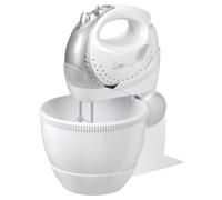 Clatronic HMS2739, 250 W, Acciaio Inox, 5 velocità, Bianco