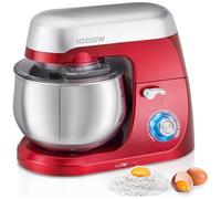 CLATRONIC - Impastatrice Planetaria Robot Cucina Multifunzione 1000w 5 Litri Rosso 1000w Clatronic Km 3709