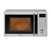 Clatronic MWG 778 U Microonde da banco con grill / 20 litri / 8 programmi automatici/timer da 95 minuti con segnale di fine corsa/orologio digitale/sottobanco, argento