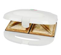 Clatronic® Tostapane per panini triangolari, tostapane con rivestimento antiaderente, tostapane per sandwich con semaforo, fino a 820 Watt, ST 3813 bianco