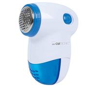 Clatronic Levapelucchi TC 3758 – Mini detergente per tessuti, lama in acciaio inox, Bianco/Blu