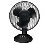 CLATRONIC VL 3601 - Ventilatore da tavolo, diametro 23 cm, oscillante, angolo di inclinazione regolabile, 2 livelli di velocità