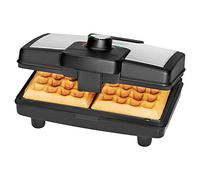 WA 3606 2waffle (s) 800W Nero, Acciaio inossidabile piastra per waffle