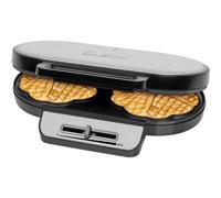 Clatronic WA 3745 nero-inox dopp.macchina per waffle a cuore Piastra per waffel