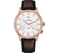claude bernard Orologio analogico da uomo, quadrante argento, 62007 37R AIR, cinturino, argento, Cinturino