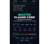 Claude Code Mastery - 60 Tools You're Not Using: $150/Hour AI Skills, Multi-Agent Pipelines and the Hidden Architecture No One Teaches